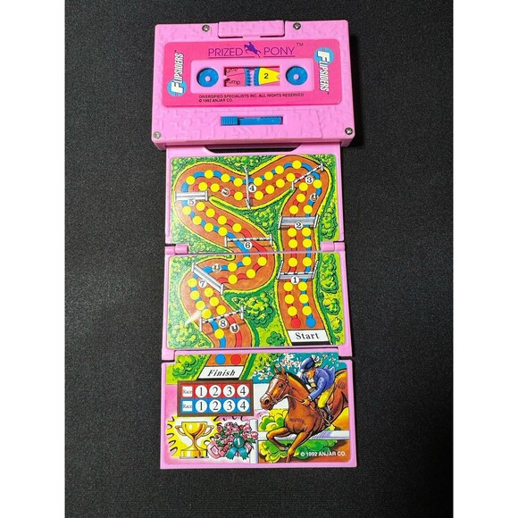90s Vintage Flipsiders Prized Pony Cassette Tape Game 1993 Nostalgia - Picture 2 of 8
